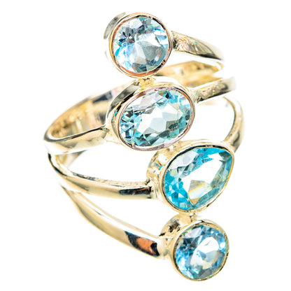 Blue Topaz Rings handcrafted by Ana Silver Co - RING118197 - Photo 2