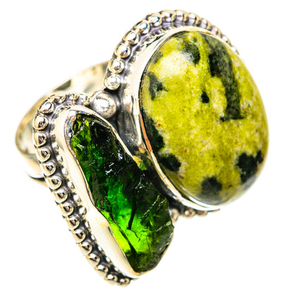 Serpentine Stone Rings handcrafted by Ana Silver Co - RING118206 - Photo 2