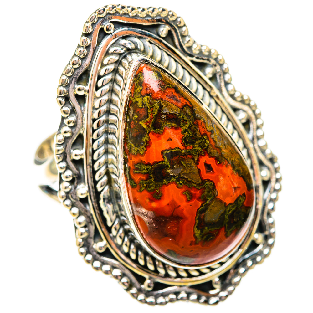 Moroccan Agate Rings handcrafted by Ana Silver Co - RING118213 - Photo 2