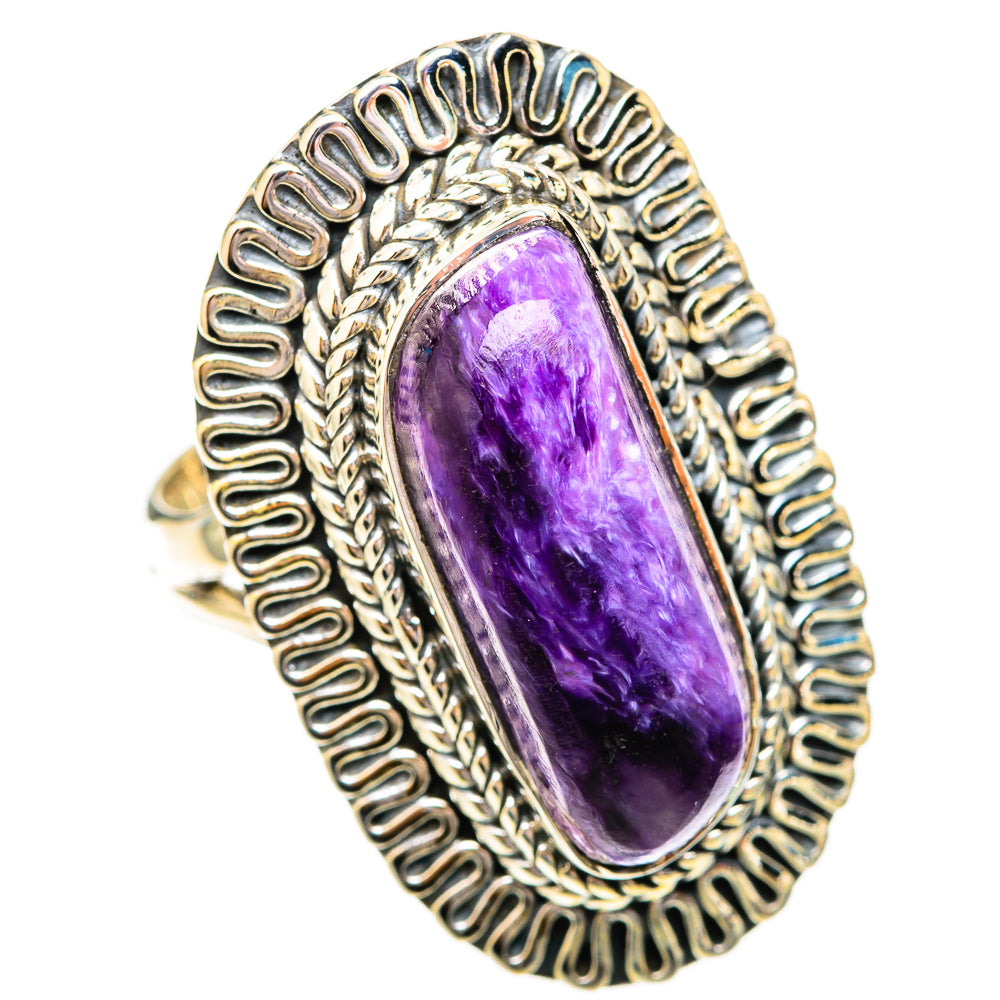 Charoite Rings handcrafted by Ana Silver Co - RING118217 - Photo 2
