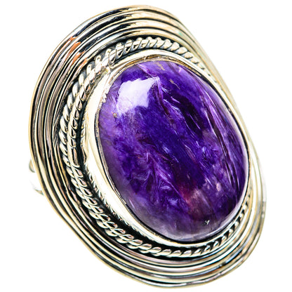 Charoite Rings handcrafted by Ana Silver Co - RING118219 - Photo 2