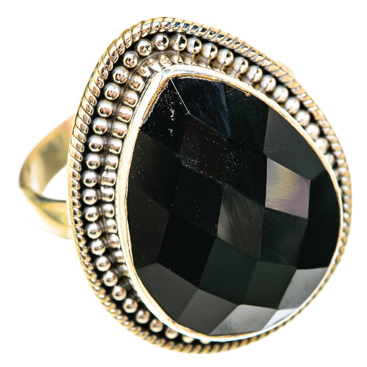 Black Onyx Rings handcrafted by Ana Silver Co - RING118223 - Photo 2