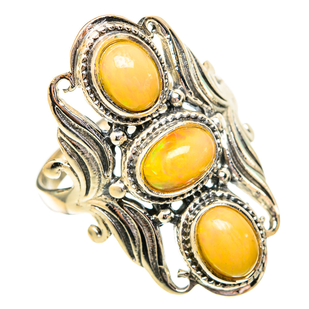 Ethiopian Opal Rings handcrafted by Ana Silver Co - RING118234 - Photo 2