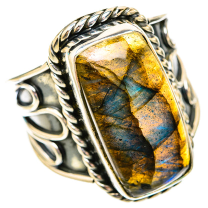 Labradorite Rings handcrafted by Ana Silver Co - RING118236 - Photo 2