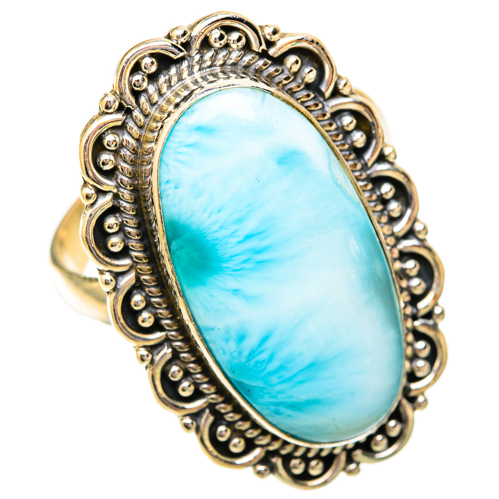 Larimar Rings handcrafted by Ana Silver Co - RING118241 - Photo 2