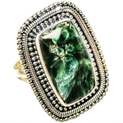 Seraphinite Rings handcrafted by Ana Silver Co - RING118247 - Photo 2