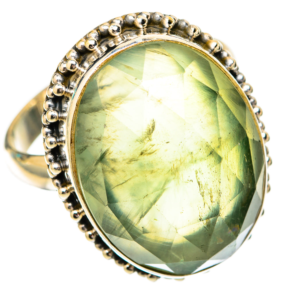 Prehnite Rings handcrafted by Ana Silver Co - RING118248 - Photo 2