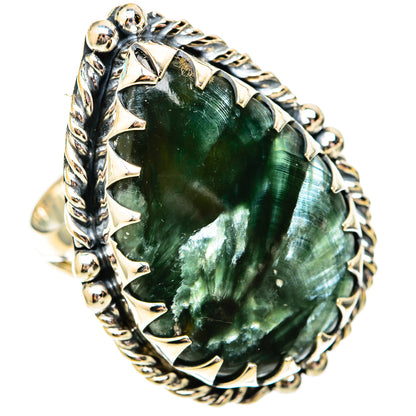 Seraphinite Rings handcrafted by Ana Silver Co - RING118251 - Photo 2