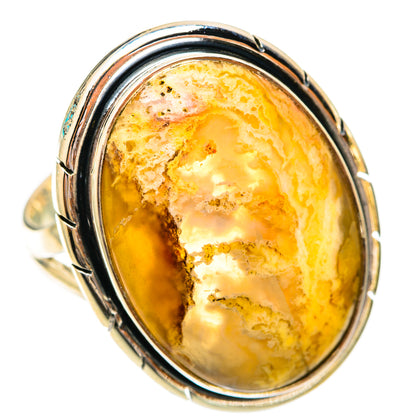 Plume Agate Rings handcrafted by Ana Silver Co - RING118252 - Photo 2