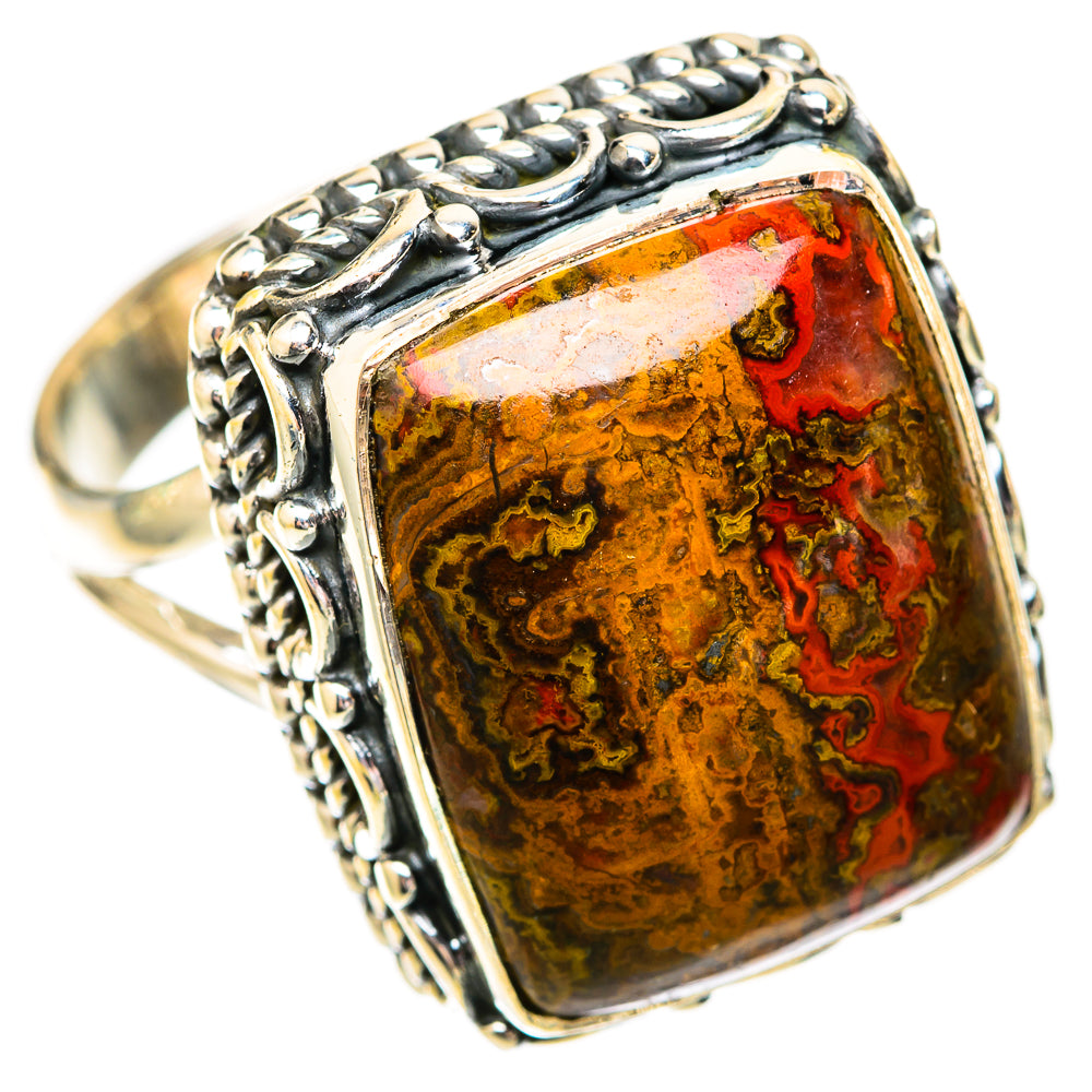 Moroccan Agate Rings handcrafted by Ana Silver Co - RING118255 - Photo 2