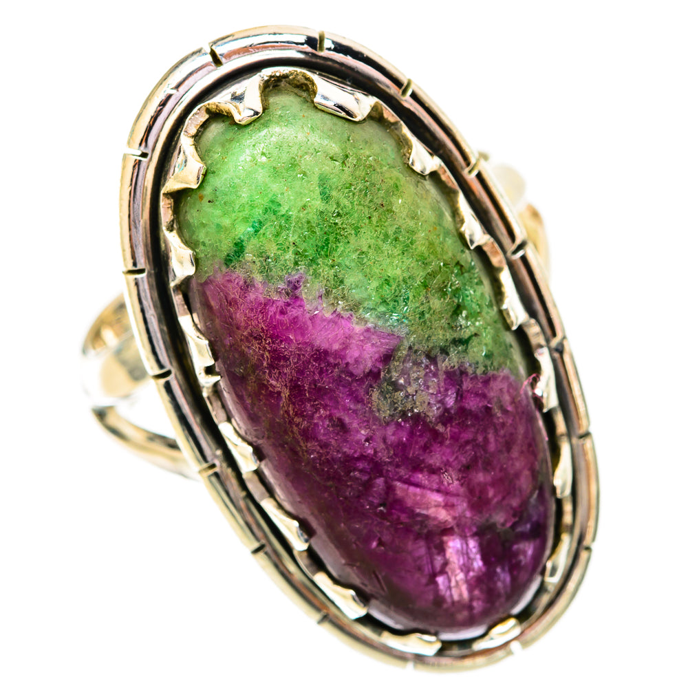 Ruby Zoisite Rings handcrafted by Ana Silver Co - RING118265 - Photo 2
