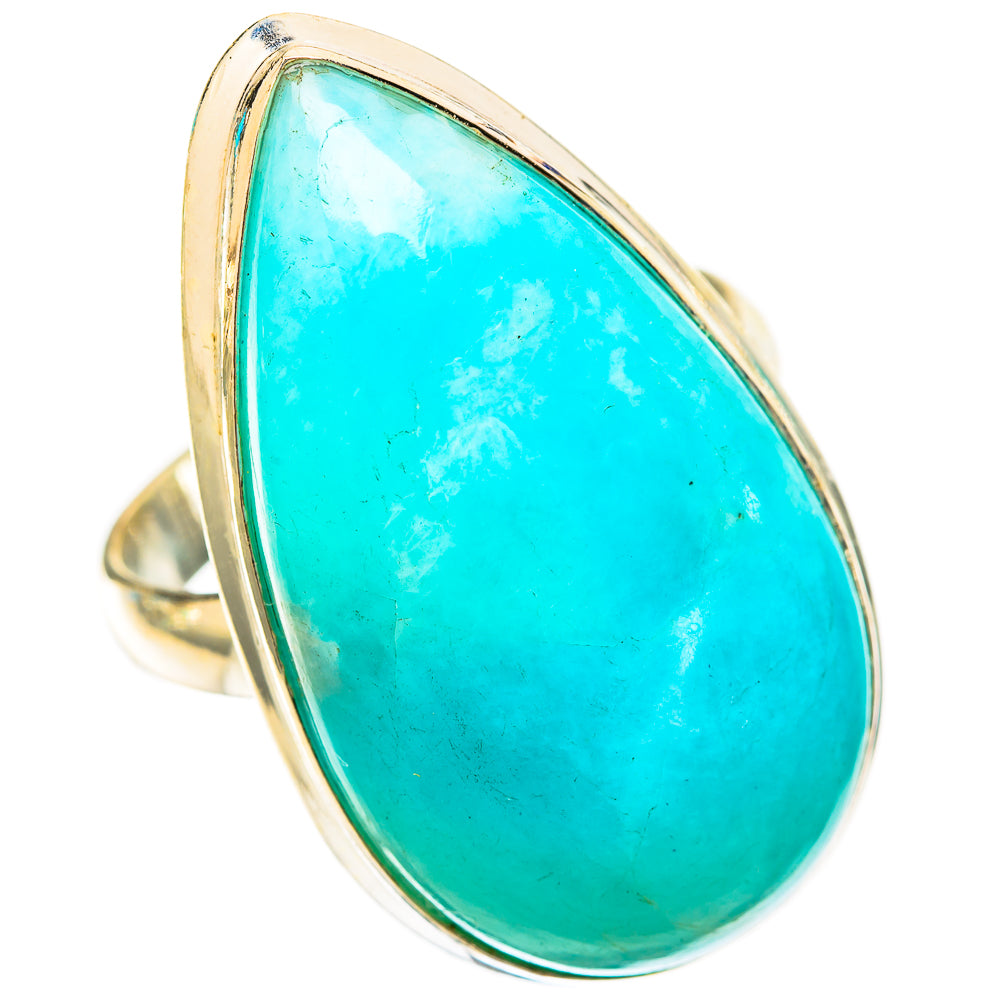 Peruvian Amazonite Rings handcrafted by Ana Silver Co - RING118272 - Photo 2
