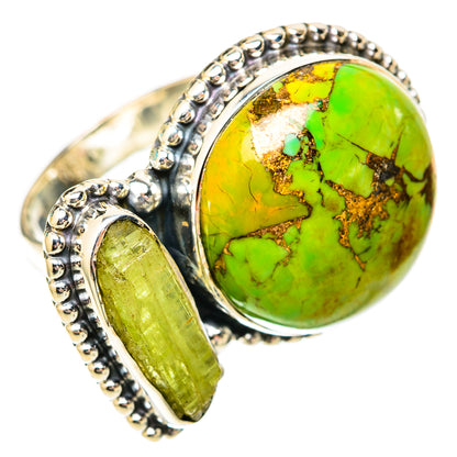 Green Copper Composite Turquoise Rings handcrafted by Ana Silver Co - RING118277 - Photo 2
