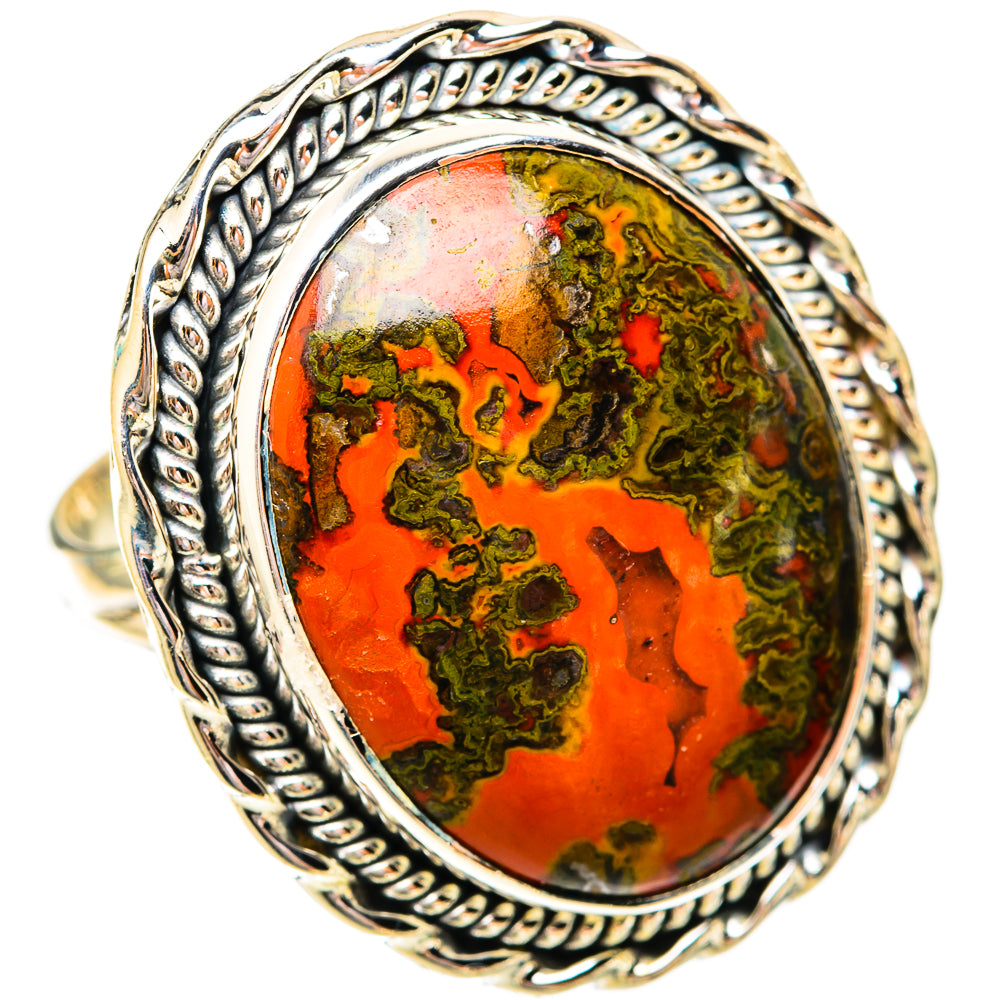 Moroccan Agate Rings handcrafted by Ana Silver Co - RING118282 - Photo 2