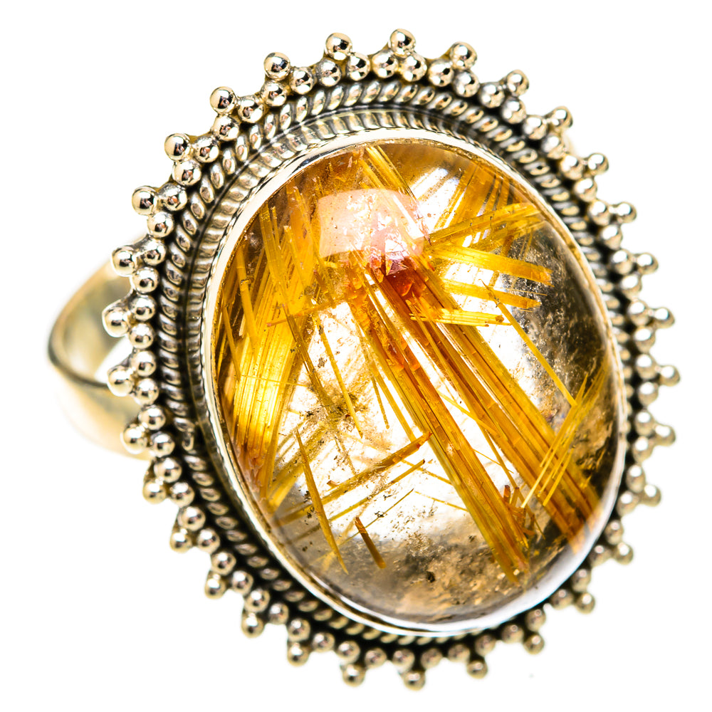Rutilated Quartz Rings handcrafted by Ana Silver Co - RING118299 - Photo 2