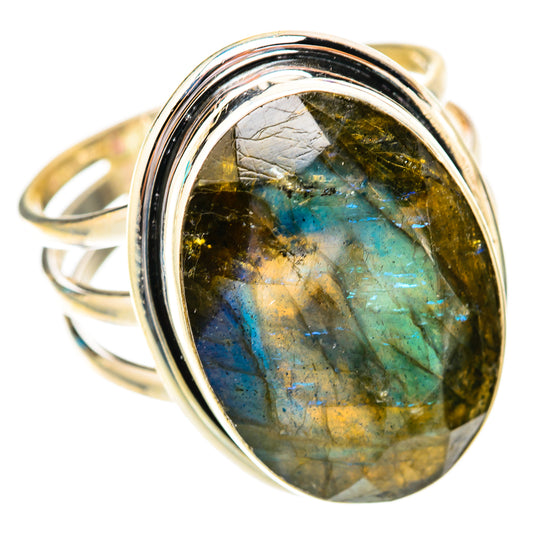 Labradorite Rings handcrafted by Ana Silver Co - RING118304 - Photo 2