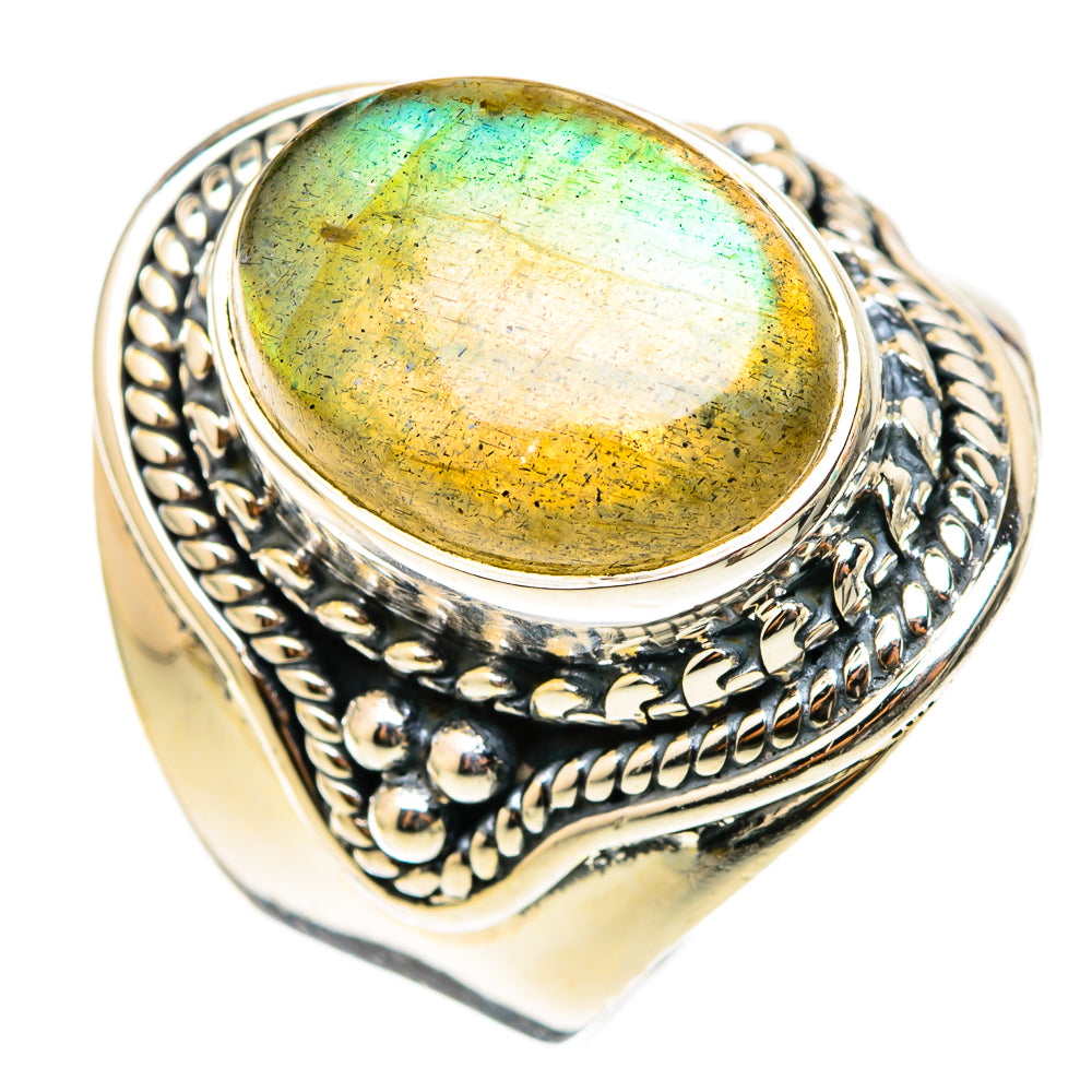 Labradorite Rings handcrafted by Ana Silver Co - RING118312 - Photo 2