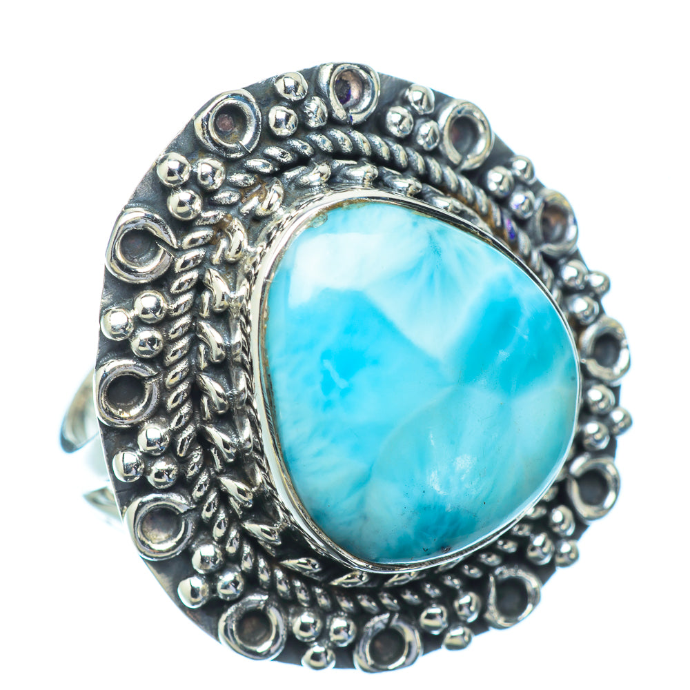 Larimar Rings handcrafted by Ana Silver Co - RING11831