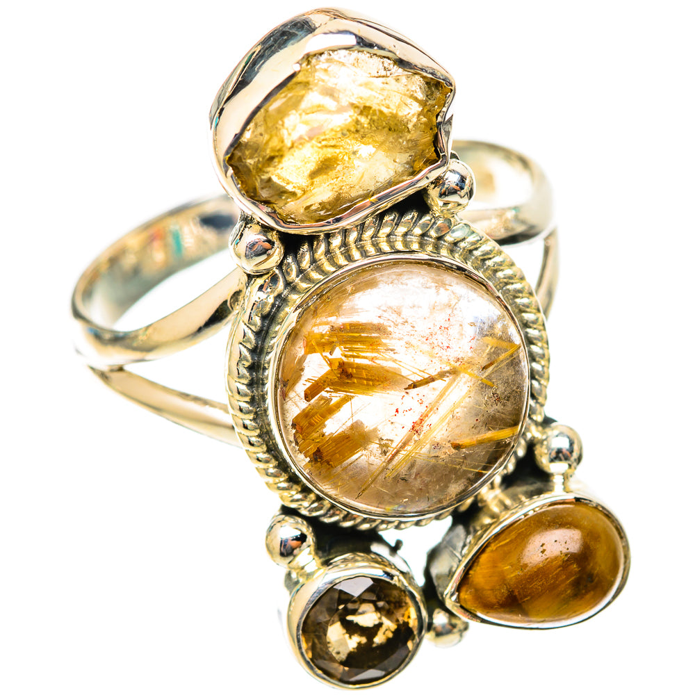 Rutilated Quartz Rings handcrafted by Ana Silver Co - RING118323 - Photo 2