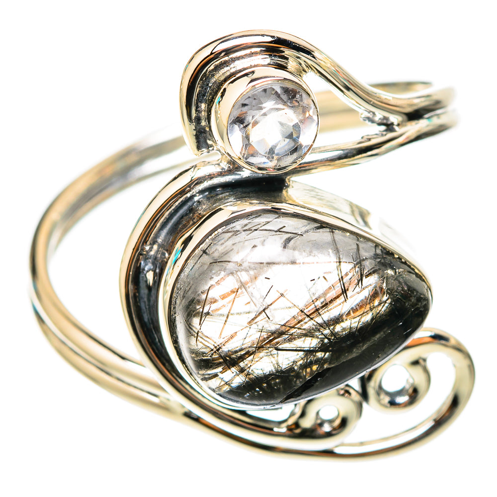 Tourmalinated Quartz Rings handcrafted by Ana Silver Co - RING118324 - Photo 2