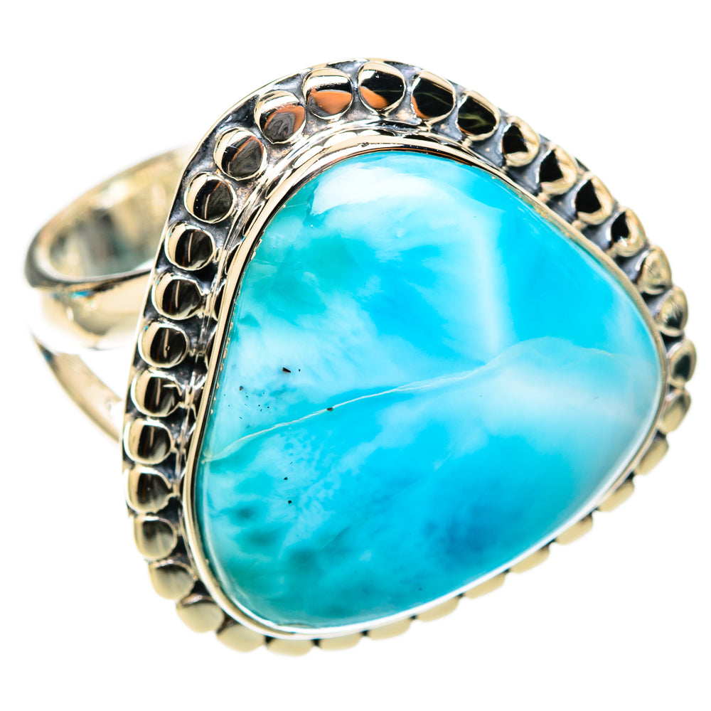 Larimar Rings handcrafted by Ana Silver Co - RING118332 - Photo 2