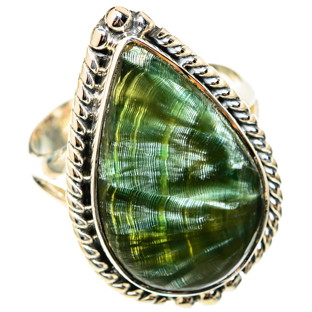Seraphinite Rings handcrafted by Ana Silver Co - RING118337 - Photo 2