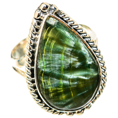 Seraphinite Rings handcrafted by Ana Silver Co - RING118337 - Photo 2