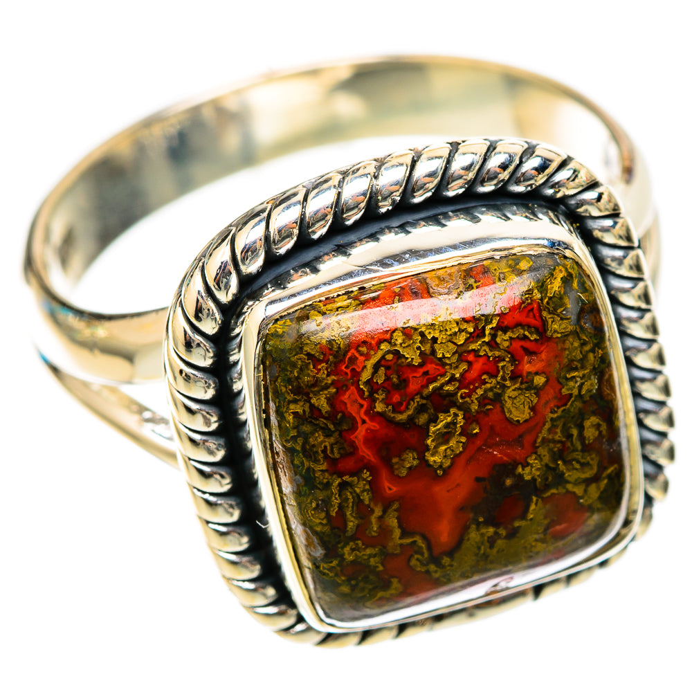 Moroccan Agate Rings handcrafted by Ana Silver Co - RING118338 - Photo 2