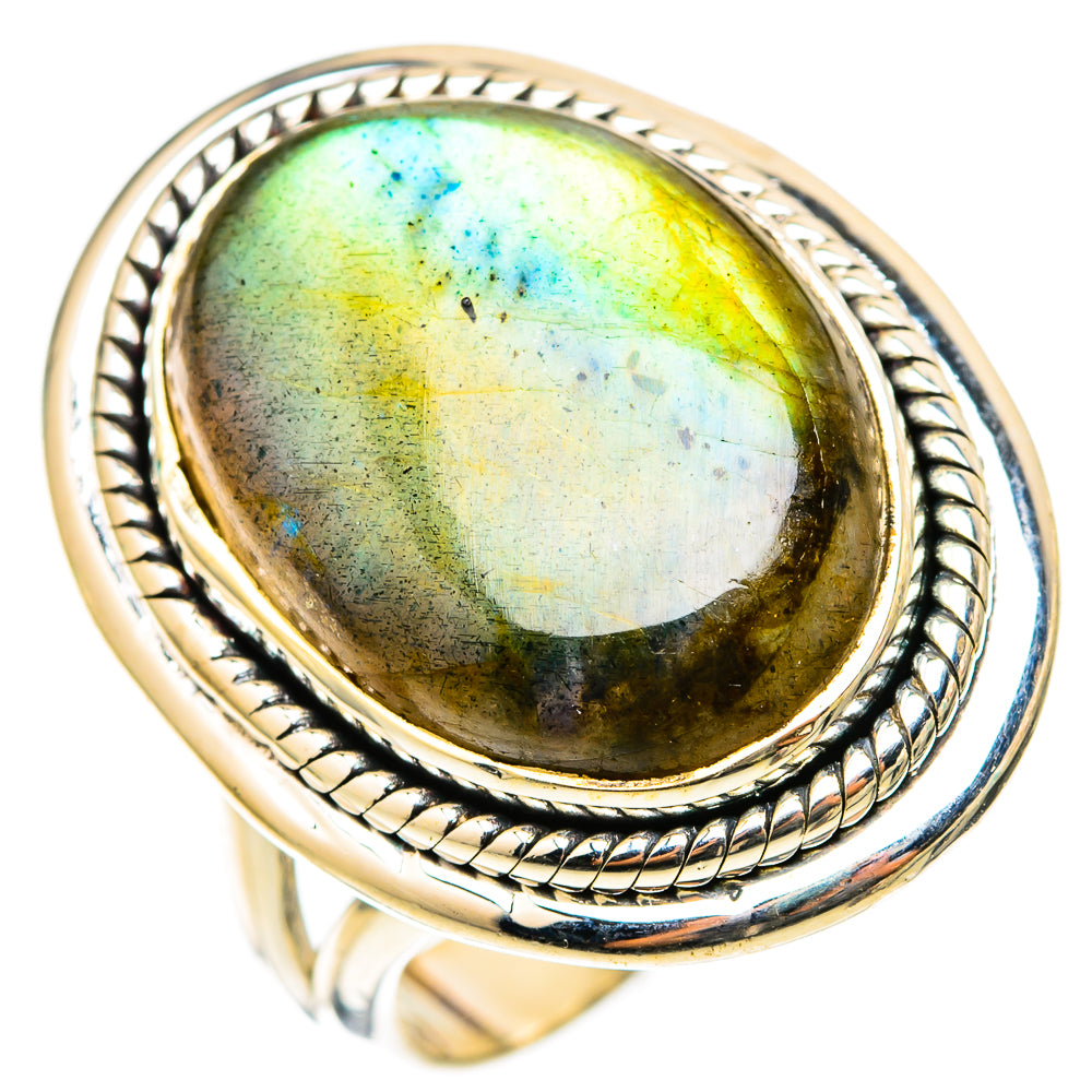 Labradorite Rings handcrafted by Ana Silver Co - RING118339 - Photo 2