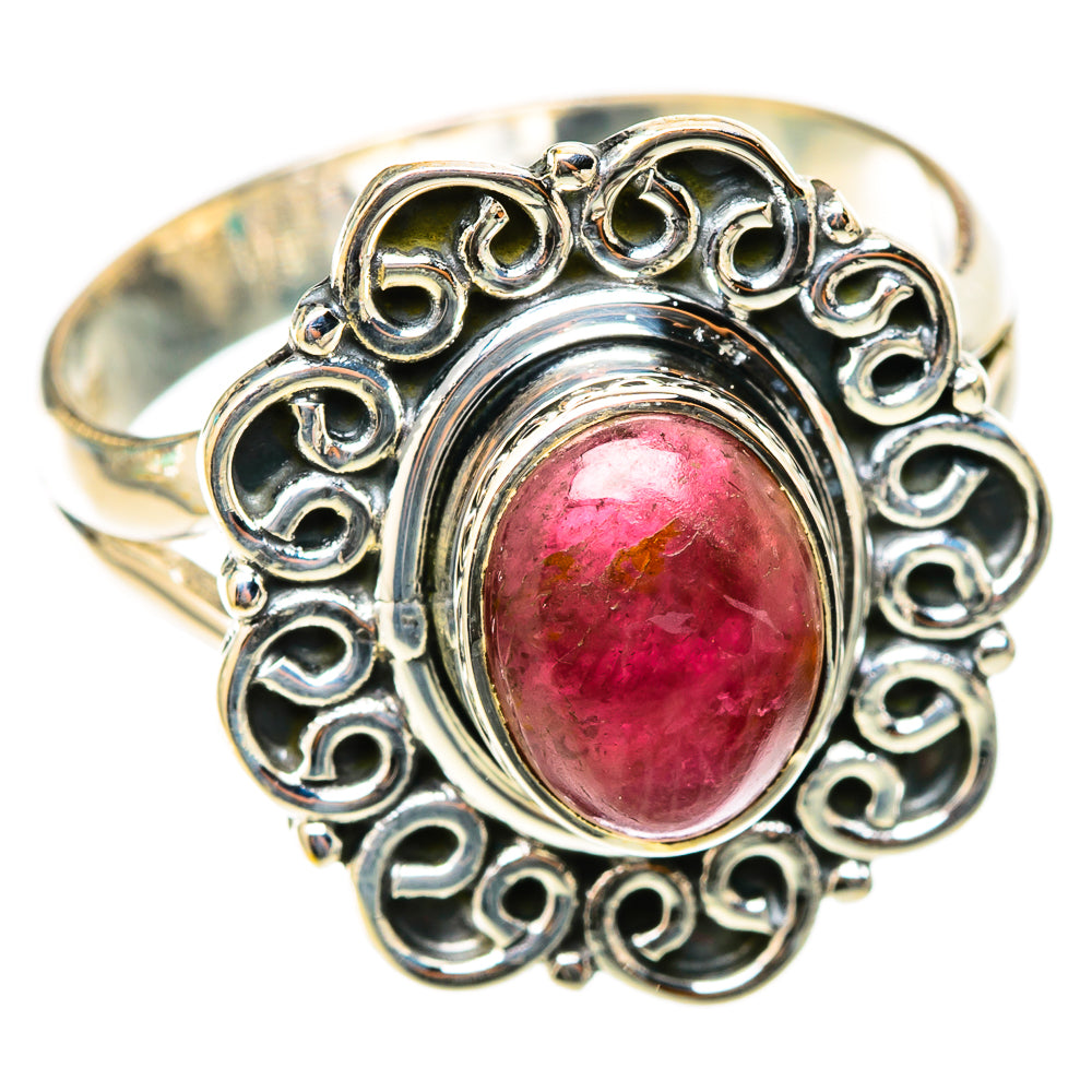 Pink Tourmaline Rings handcrafted by Ana Silver Co - RING118342 - Photo 2