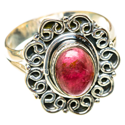 Pink Tourmaline Rings handcrafted by Ana Silver Co - RING118342 - Photo 2
