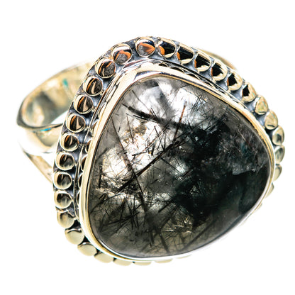 Tourmalinated Quartz Rings handcrafted by Ana Silver Co - RING118349 - Photo 2