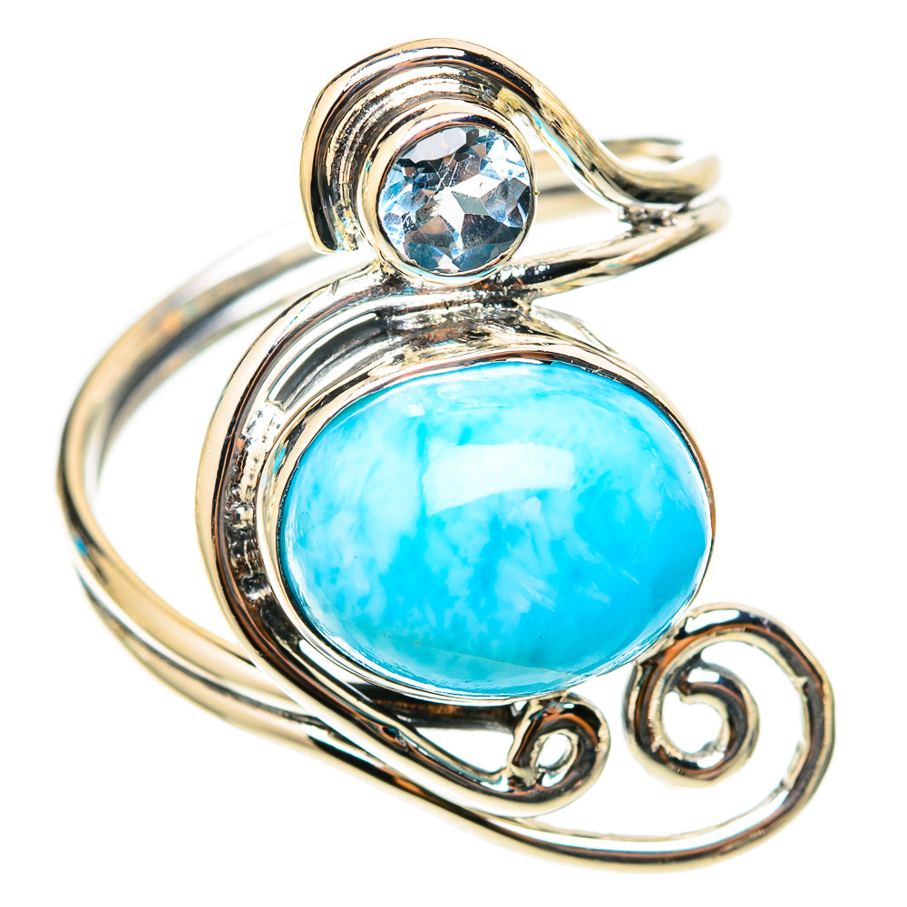 Larimar Rings handcrafted by Ana Silver Co - RING118358 - Photo 2