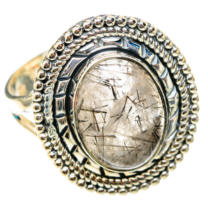 Tourmalinated Quartz Rings handcrafted by Ana Silver Co - RING118368 - Photo 2