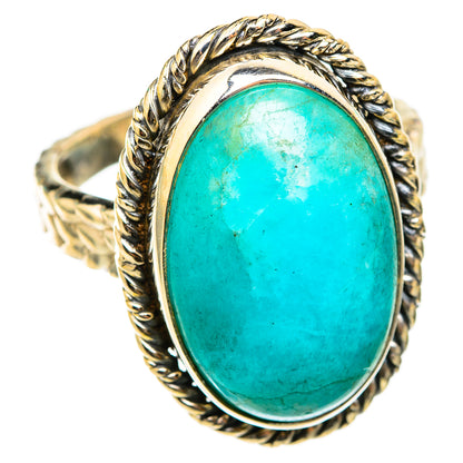 Peruvian Amazonite Rings handcrafted by Ana Silver Co - RING118396 - Photo 2