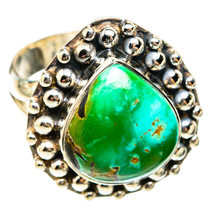 Tibetan Turquoise Rings handcrafted by Ana Silver Co - RING118399 - Photo 2