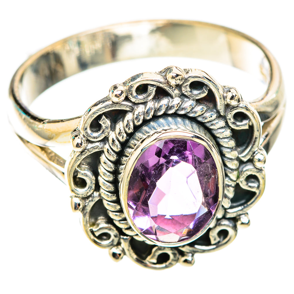 Amethyst Rings handcrafted by Ana Silver Co - RING118405 - Photo 2