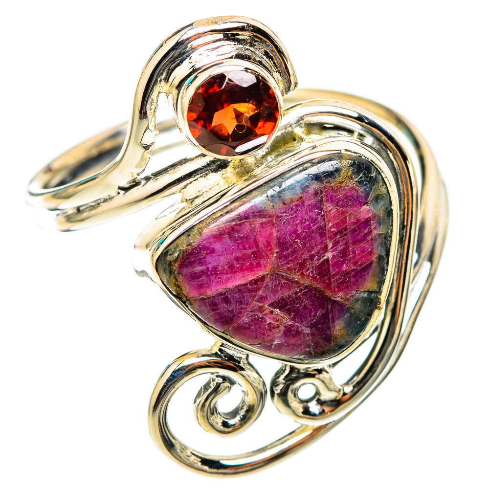 Ruby Fuchsite Rings handcrafted by Ana Silver Co - RING118413 - Photo 2