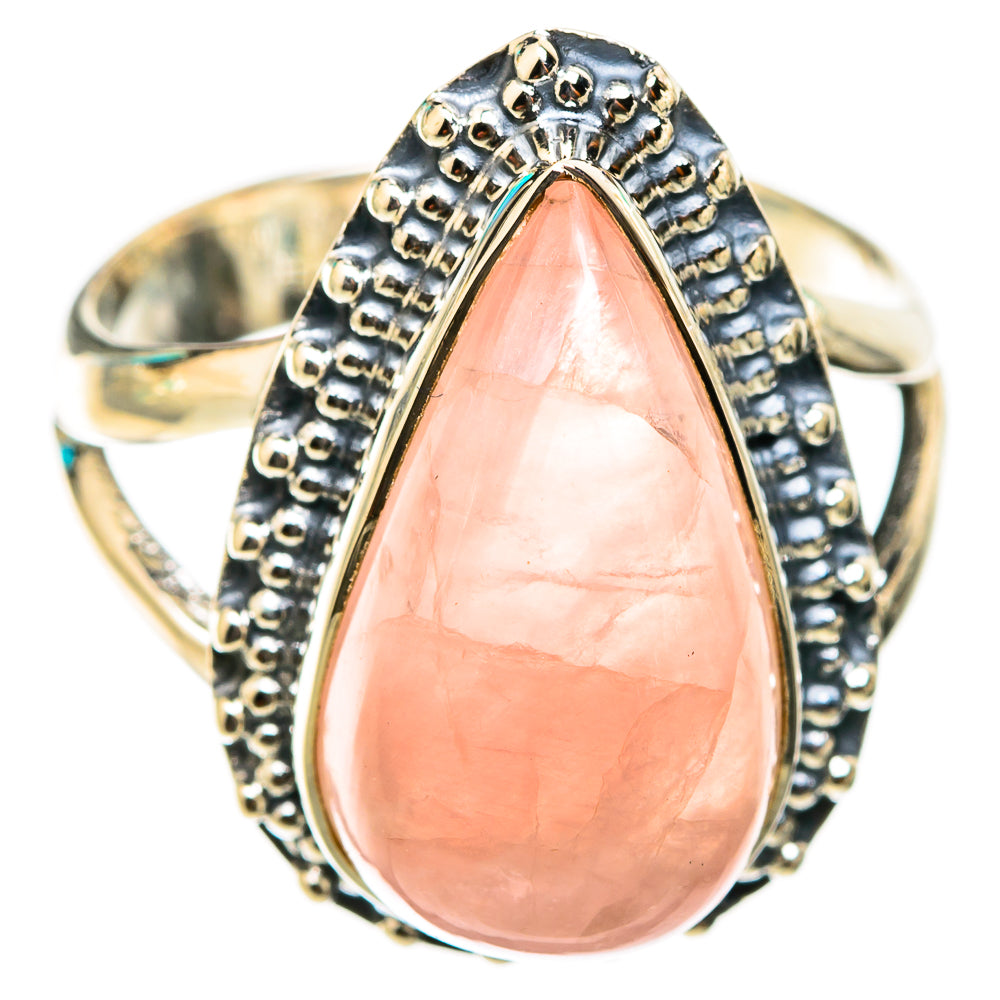 Rose Quartz Rings handcrafted by Ana Silver Co - RING118423 - Photo 2