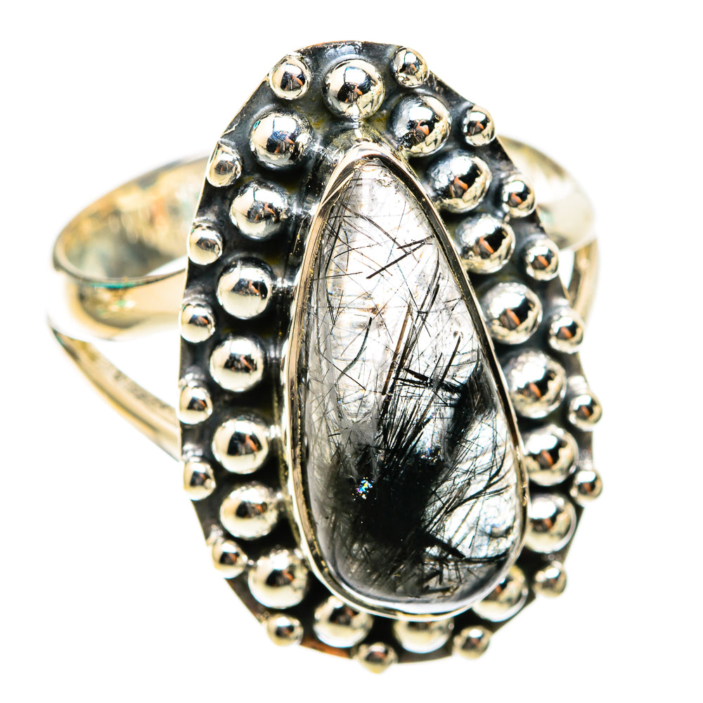 Tourmalinated Quartz Rings handcrafted by Ana Silver Co - RING118425 - Photo 2