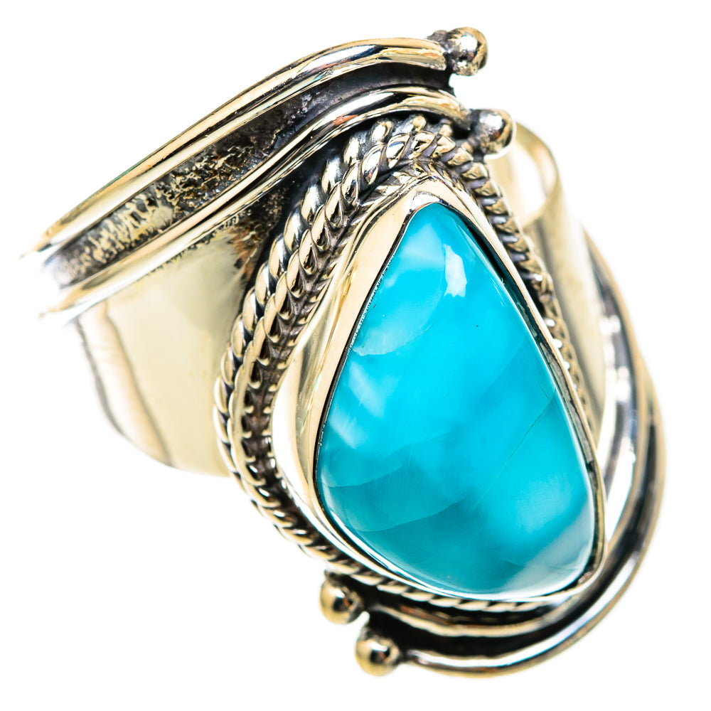 Larimar Rings handcrafted by Ana Silver Co - RING118435 - Photo 2
