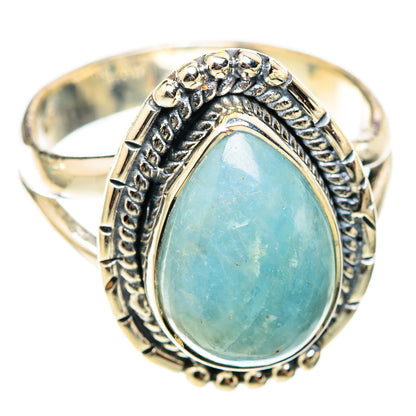 Aquamarine Rings handcrafted by Ana Silver Co - RING118446 - Photo 2