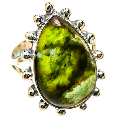 Australian Green Opal Rings handcrafted by Ana Silver Co - RING118480 - Photo 2