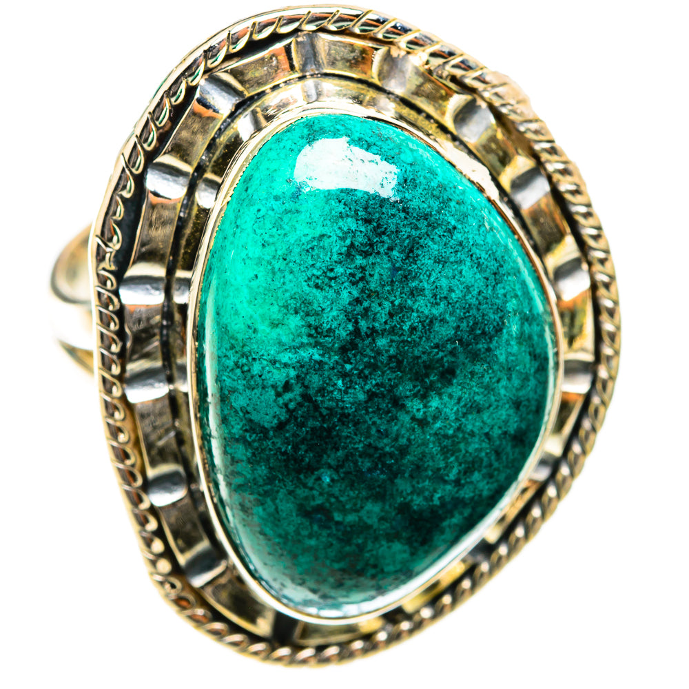 Chrysocolla Rings handcrafted by Ana Silver Co - RING118482 - Photo 2
