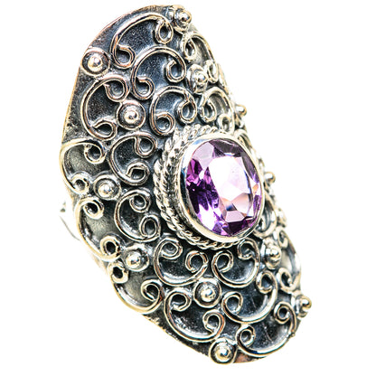 Amethyst Rings handcrafted by Ana Silver Co - RING118490 - Photo 2