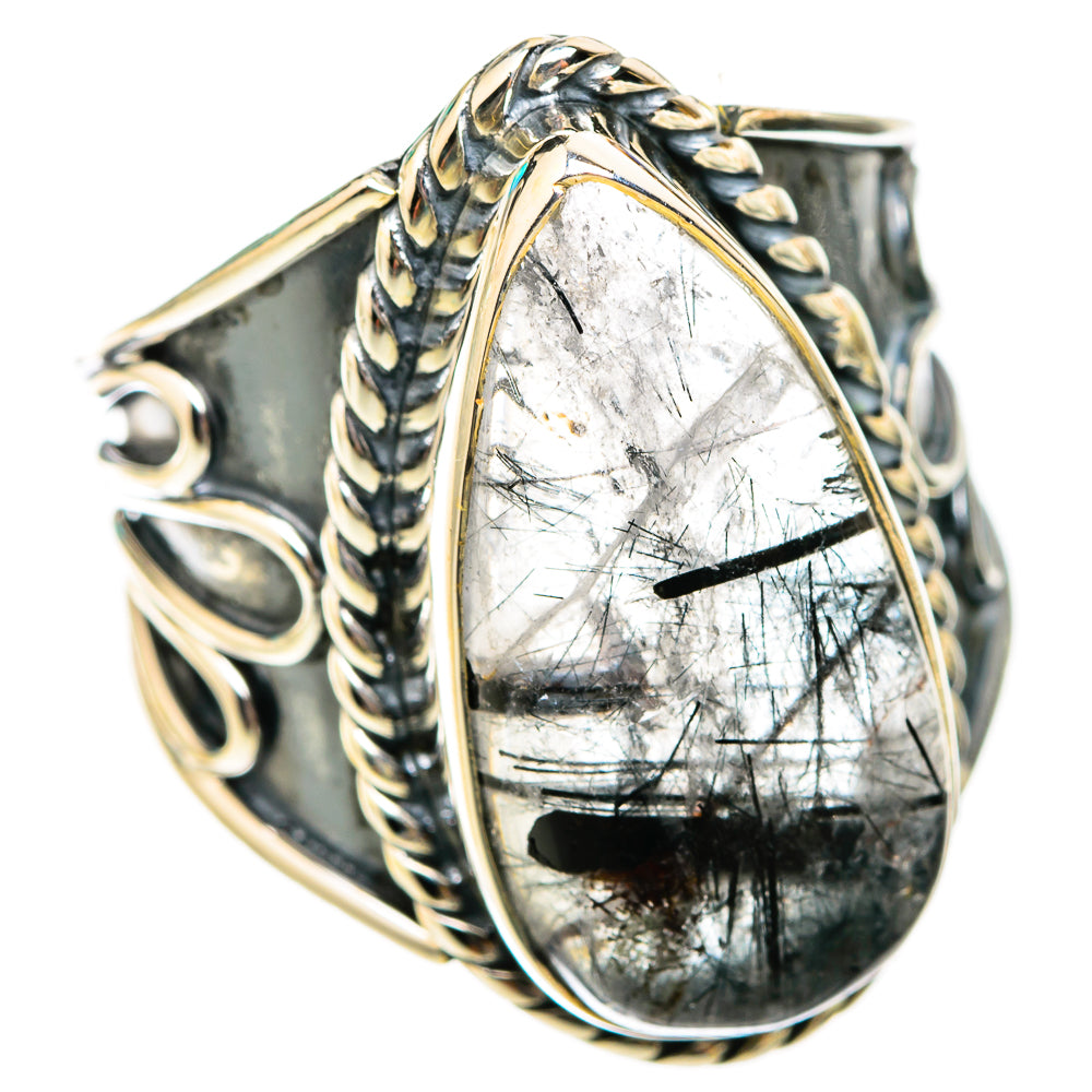 Tourmalinated Quartz Rings handcrafted by Ana Silver Co - RING118492 - Photo 2