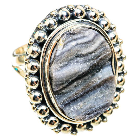 Desert Druzy Rings handcrafted by Ana Silver Co - RING118503 - Photo 2