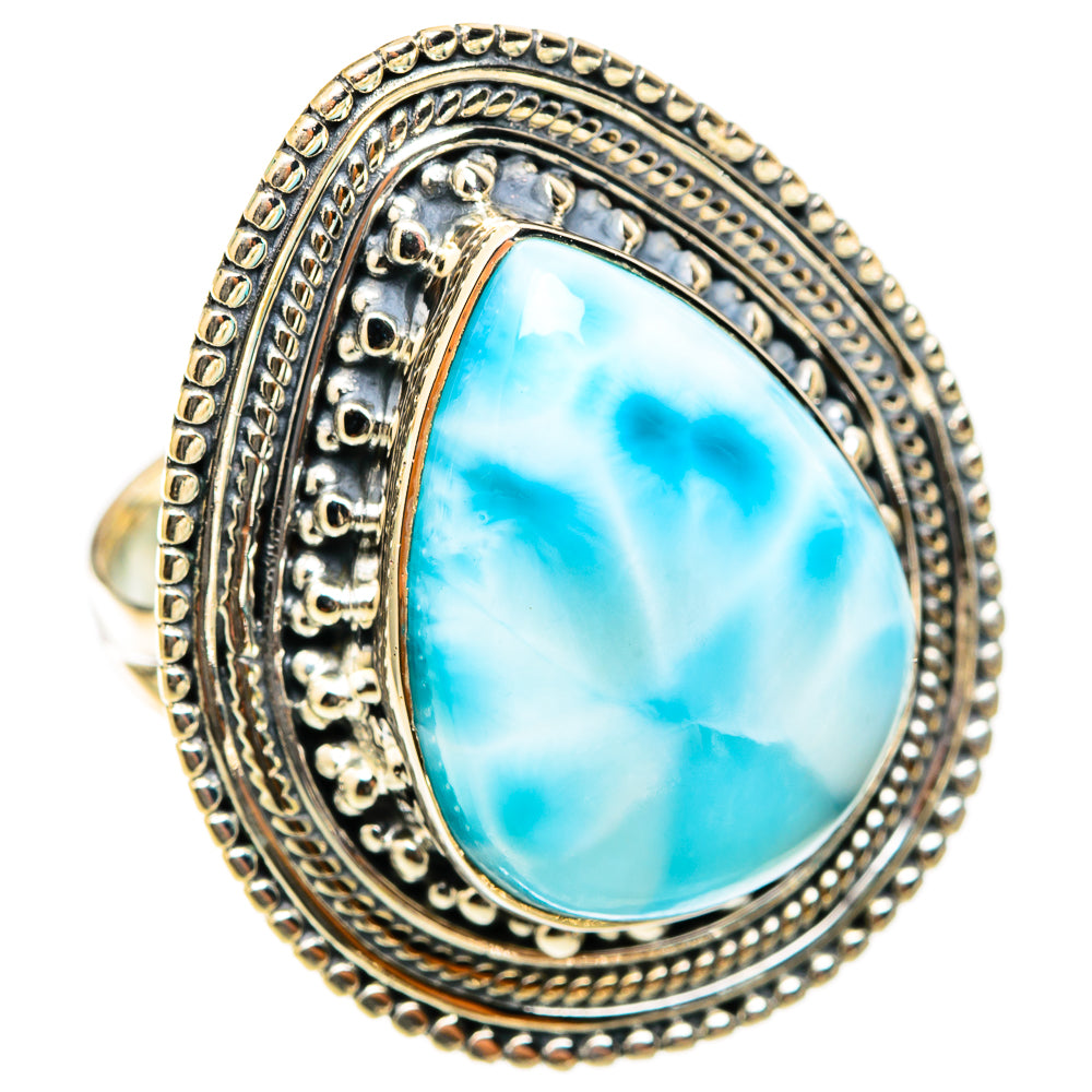 Larimar Rings handcrafted by Ana Silver Co - RING118504 - Photo 2
