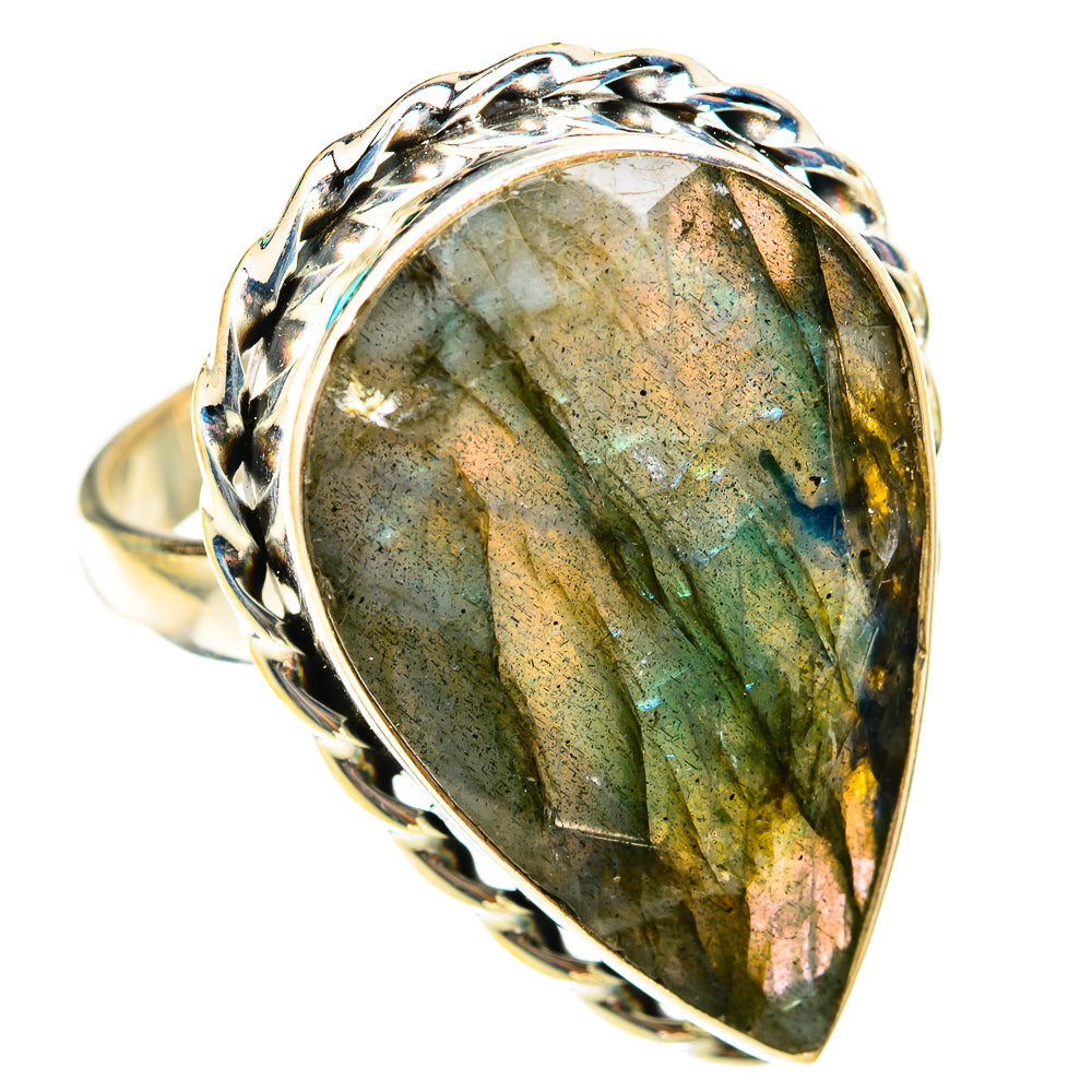 Labradorite Rings handcrafted by Ana Silver Co - RING118517 - Photo 2