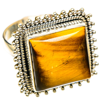 Tiger Eye Rings handcrafted by Ana Silver Co - RING118518 - Photo 2